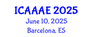 International Conference on Aeronautical and Aerospace Engineering (ICAAAE) June 10, 2025 - Barcelona, Spain