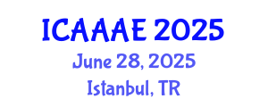 International Conference on Aeronautical and Aerospace Engineering (ICAAAE) June 28, 2025 - Istanbul, Turkey
