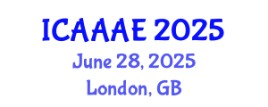 International Conference on Aeronautical and Aerospace Engineering (ICAAAE) June 28, 2025 - London, United Kingdom