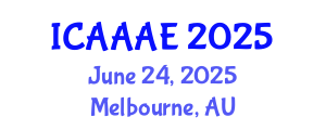 International Conference on Aeronautical and Aerospace Engineering (ICAAAE) June 24, 2025 - Melbourne, Australia