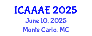 International Conference on Aeronautical and Aerospace Engineering (ICAAAE) June 10, 2025 - Monte Carlo, Monaco