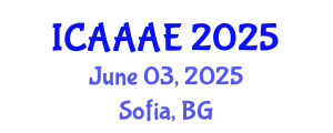 International Conference on Aeronautical and Aerospace Engineering (ICAAAE) June 03, 2025 - Sofia, Bulgaria