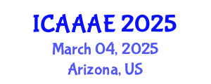 International Conference on Aeronautical and Aerospace Engineering (ICAAAE) March 04, 2025 - Arizona, United States