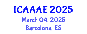 International Conference on Aeronautical and Aerospace Engineering (ICAAAE) March 04, 2025 - Barcelona, Spain