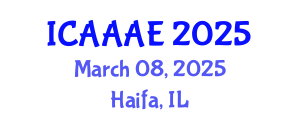 International Conference on Aeronautical and Aerospace Engineering (ICAAAE) March 08, 2025 - Haifa, Israel