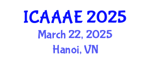 International Conference on Aeronautical and Aerospace Engineering (ICAAAE) March 22, 2025 - Hanoi, Vietnam