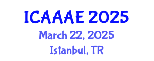 International Conference on Aeronautical and Aerospace Engineering (ICAAAE) March 22, 2025 - Istanbul, Turkey