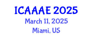 International Conference on Aeronautical and Aerospace Engineering (ICAAAE) March 11, 2025 - Miami, United States