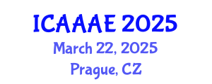 International Conference on Aeronautical and Aerospace Engineering (ICAAAE) March 22, 2025 - Prague, Czechia