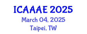 International Conference on Aeronautical and Aerospace Engineering (ICAAAE) March 04, 2025 - Taipei, Taiwan