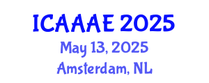 International Conference on Aeronautical and Aerospace Engineering (ICAAAE) May 13, 2025 - Amsterdam, Netherlands