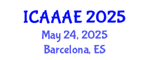 International Conference on Aeronautical and Aerospace Engineering (ICAAAE) May 24, 2025 - Barcelona, Spain