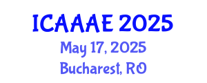 International Conference on Aeronautical and Aerospace Engineering (ICAAAE) May 17, 2025 - Bucharest, Romania