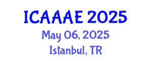 International Conference on Aeronautical and Aerospace Engineering (ICAAAE) May 06, 2025 - Istanbul, Turkey