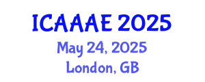 International Conference on Aeronautical and Aerospace Engineering (ICAAAE) May 24, 2025 - London, United Kingdom