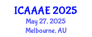 International Conference on Aeronautical and Aerospace Engineering (ICAAAE) May 27, 2025 - Melbourne, Australia