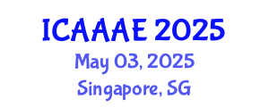 International Conference on Aeronautical and Aerospace Engineering (ICAAAE) May 03, 2025 - Singapore, Singapore