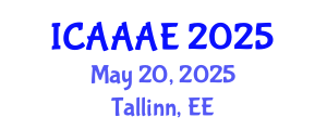International Conference on Aeronautical and Aerospace Engineering (ICAAAE) May 20, 2025 - Tallinn, Estonia