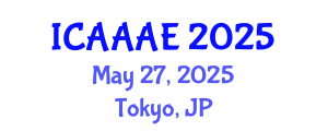 International Conference on Aeronautical and Aerospace Engineering (ICAAAE) May 27, 2025 - Tokyo, Japan