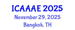International Conference on Aeronautical and Aerospace Engineering (ICAAAE) November 29, 2025 - Bangkok, Thailand