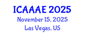 International Conference on Aeronautical and Aerospace Engineering (ICAAAE) November 15, 2025 - Las Vegas, United States