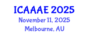 International Conference on Aeronautical and Aerospace Engineering (ICAAAE) November 11, 2025 - Melbourne, Australia