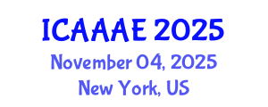 International Conference on Aeronautical and Aerospace Engineering (ICAAAE) November 04, 2025 - New York, United States