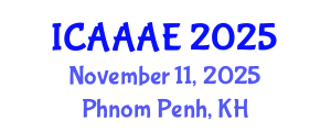 International Conference on Aeronautical and Aerospace Engineering (ICAAAE) November 11, 2025 - Phnom Penh, Cambodia