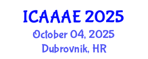 International Conference on Aeronautical and Aerospace Engineering (ICAAAE) October 04, 2025 - Dubrovnik, Croatia