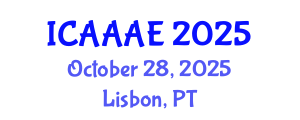 International Conference on Aeronautical and Aerospace Engineering (ICAAAE) October 28, 2025 - Lisbon, Portugal