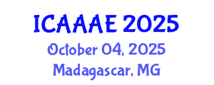 International Conference on Aeronautical and Aerospace Engineering (ICAAAE) October 04, 2025 - Madagascar, Madagascar