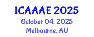 International Conference on Aeronautical and Aerospace Engineering (ICAAAE) October 04, 2025 - Melbourne, Australia