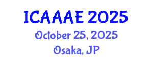 International Conference on Aeronautical and Aerospace Engineering (ICAAAE) October 25, 2025 - Osaka, Japan