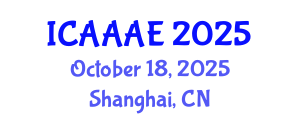 International Conference on Aeronautical and Aerospace Engineering (ICAAAE) October 18, 2025 - Shanghai, China