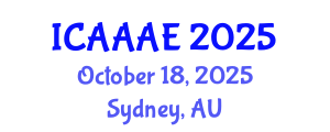 International Conference on Aeronautical and Aerospace Engineering (ICAAAE) October 18, 2025 - Sydney, Australia