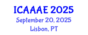 International Conference on Aeronautical and Aerospace Engineering (ICAAAE) September 20, 2025 - Lisbon, Portugal