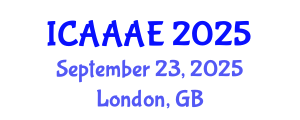 International Conference on Aeronautical and Aerospace Engineering (ICAAAE) September 23, 2025 - London, United Kingdom
