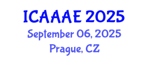 International Conference on Aeronautical and Aerospace Engineering (ICAAAE) September 06, 2025 - Prague, Czechia
