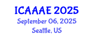 International Conference on Aeronautical and Aerospace Engineering (ICAAAE) September 06, 2025 - Seattle, United States
