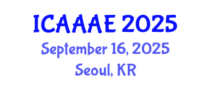 International Conference on Aeronautical and Aerospace Engineering (ICAAAE) September 16, 2025 - Seoul, Republic of Korea