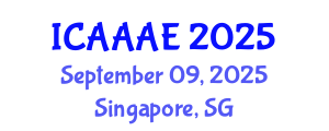 International Conference on Aeronautical and Aerospace Engineering (ICAAAE) September 09, 2025 - Singapore, Singapore