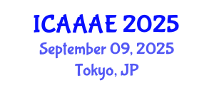 International Conference on Aeronautical and Aerospace Engineering (ICAAAE) September 09, 2025 - Tokyo, Japan