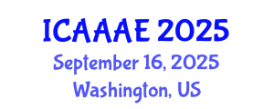 International Conference on Aeronautical and Aerospace Engineering (ICAAAE) September 16, 2025 - Washington, United States