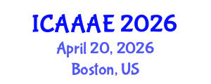 International Conference on Aeronautical and Aerospace Engineering (ICAAAE) April 20, 2026 - Boston, United States International Conference on Aeronautical and Aerospace Engineering (ICAAAE) April 20, 2026 - Boston, United States