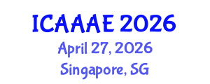 International Conference on Aeronautical and Aerospace Engineering (ICAAAE) April 27, 2026 - Singapore, Singapore International Conference on Aeronautical and Aerospace Engineering (ICAAAE) April 27, 2026 - Singapore, Singapore