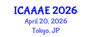 International Conference on Aeronautical and Aerospace Engineering (ICAAAE) April 20, 2026 - Tokyo, Japan International Conference on Aeronautical and Aerospace Engineering (ICAAAE) April 20, 2026 - Tokyo, Japan