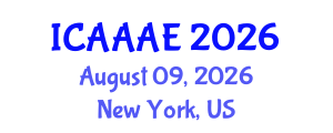International Conference on Aeronautical and Aerospace Engineering (ICAAAE) August 09, 2026 - New York, United States International Conference on Aeronautical and Aerospace Engineering (ICAAAE) August 09, 2026 - New York, United States