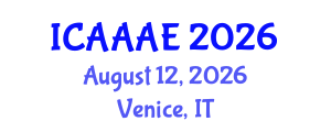 International Conference on Aeronautical and Aerospace Engineering (ICAAAE) August 12, 2026 - Venice, Italy