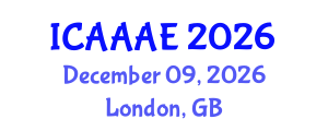 International Conference on Aeronautical and Aerospace Engineering (ICAAAE) December 09, 2026 - London, United Kingdom International Conference on Aeronautical and Aerospace Engineering (ICAAAE) December 09, 2026 - London, United Kingdom
