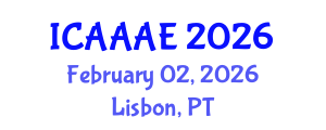 International Conference on Aeronautical and Aerospace Engineering (ICAAAE) February 02, 2026 - Lisbon, Portugal International Conference on Aeronautical and Aerospace Engineering (ICAAAE) February 02, 2026 - Lisbon, Portugal